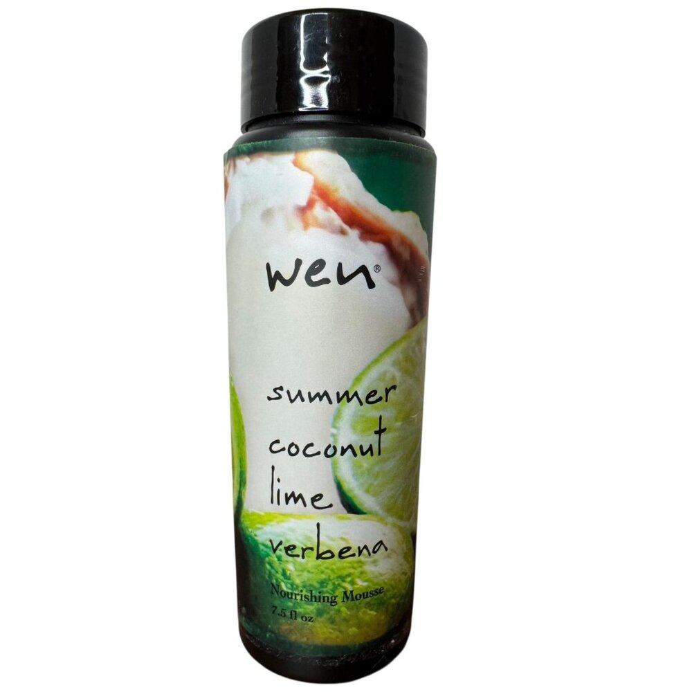 Wen Summer Coconut Lime Verbena Nourishing Mousse Hair Styling Product 7.5 oz